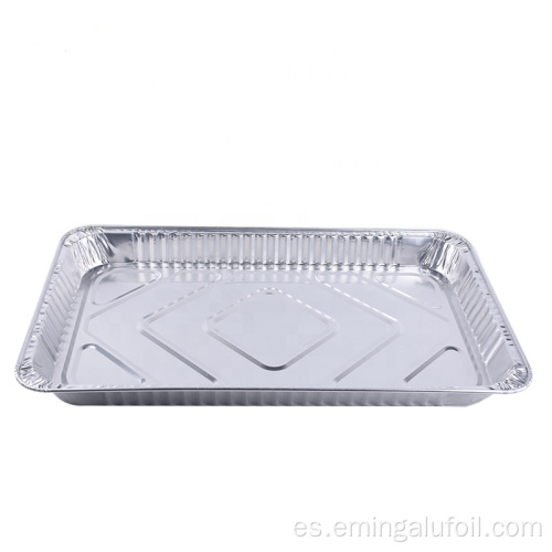 Bandeja rectangular de papel de aluminio de 9700 ml de tamaño completo